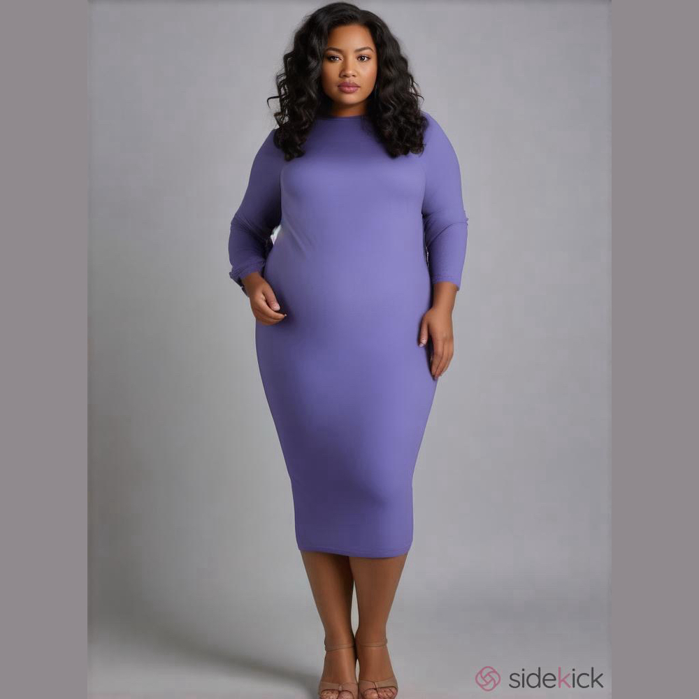 Fashion Nova Purple Long Sleeve Dress
